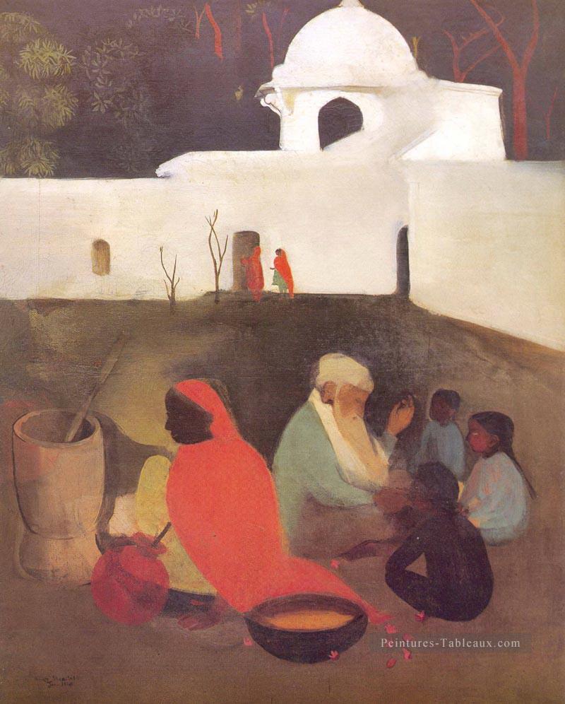 conteurs anciens amrita shergil Indienne Peintures à l'huile